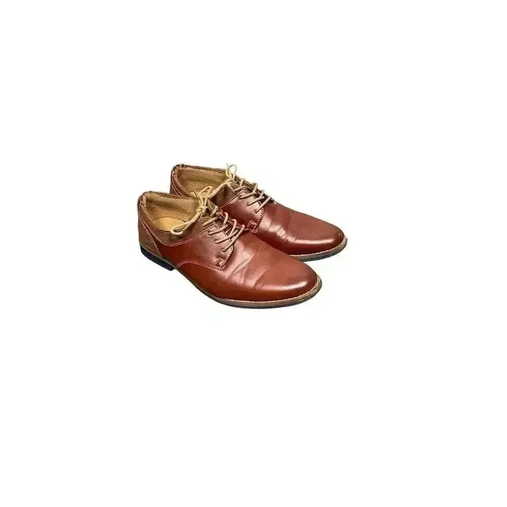 Deer Stags Mens Jax Brown Dress Shoes Oxford Lace up Size 5